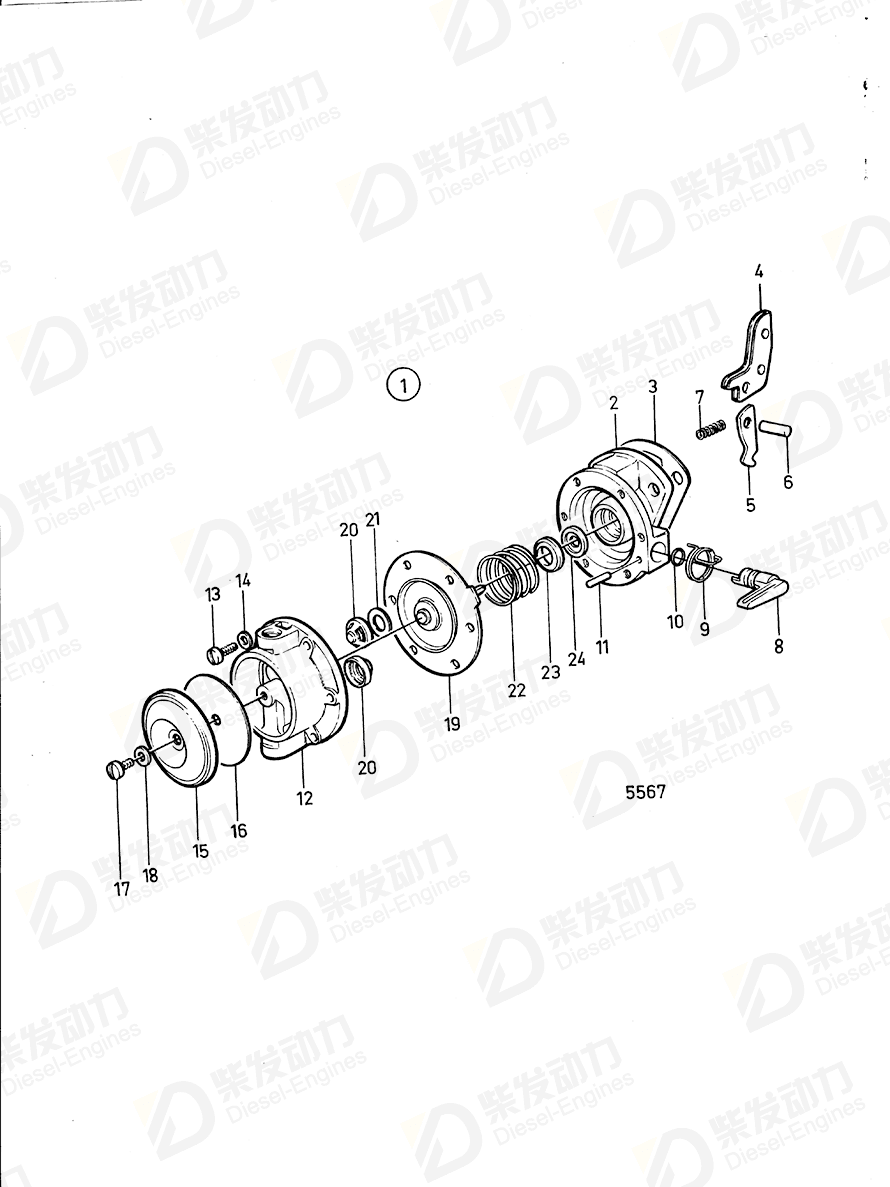 VOLVO Lever 480302 Drawing